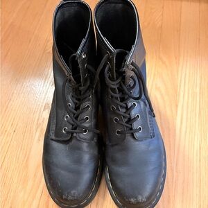 Dr. Martens Black Leather Lace-Up Boots